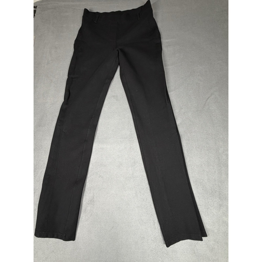 QuincePants Womens XS Black Ultra-Stretch Ponte Straight Leg Work Dress